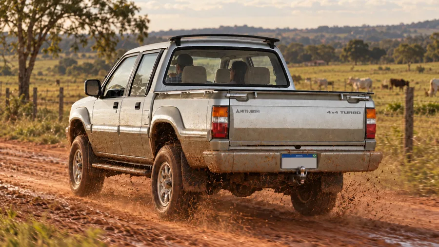 Quantos km por litro faz a Mitsubishi L200 GLS 2.5 Turbo 2002? Veja Ficha Técnica, Especificações, Equipamentos, Fotos e Preço