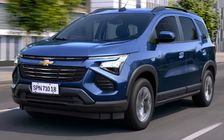 Primeiros detalhes da Chevrolet Spin 2024 foram revelados