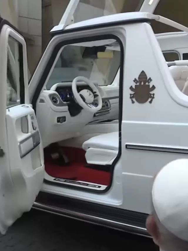 Veja como é o novo Papamóvel elétrico Mercedes para o Papa Francisco