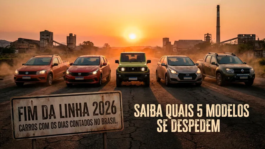 VÍDEO: Estes 5 carros vão desaparecer do Brasil em 2026