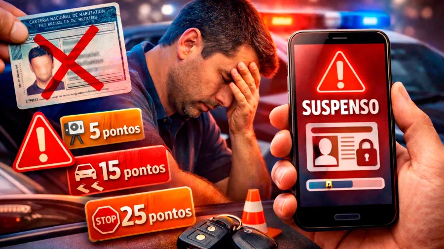 CNH Suspensa o que fazer? Veja como consultar pontos CNH Brasil e tudo mais para entender e resolver a sua situação