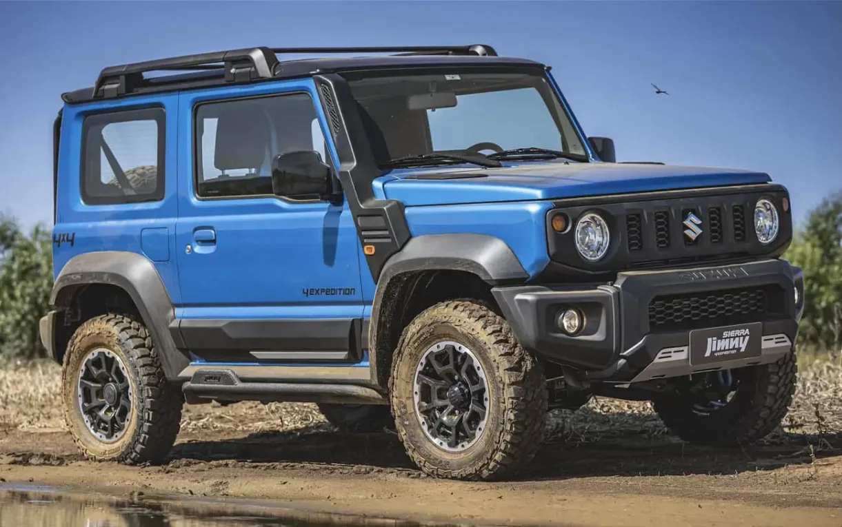 O Jimny Sierra 4Expedition 2024 segue valorizado entre os veículos usados por manter características raras em um mercado dominado por SUVs urbanos.