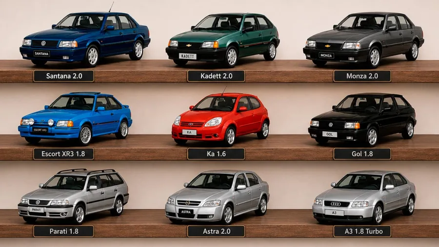 9 carros que fizeram história no Brasil e são bons como usados ainda hoje, mas não são perfeitos