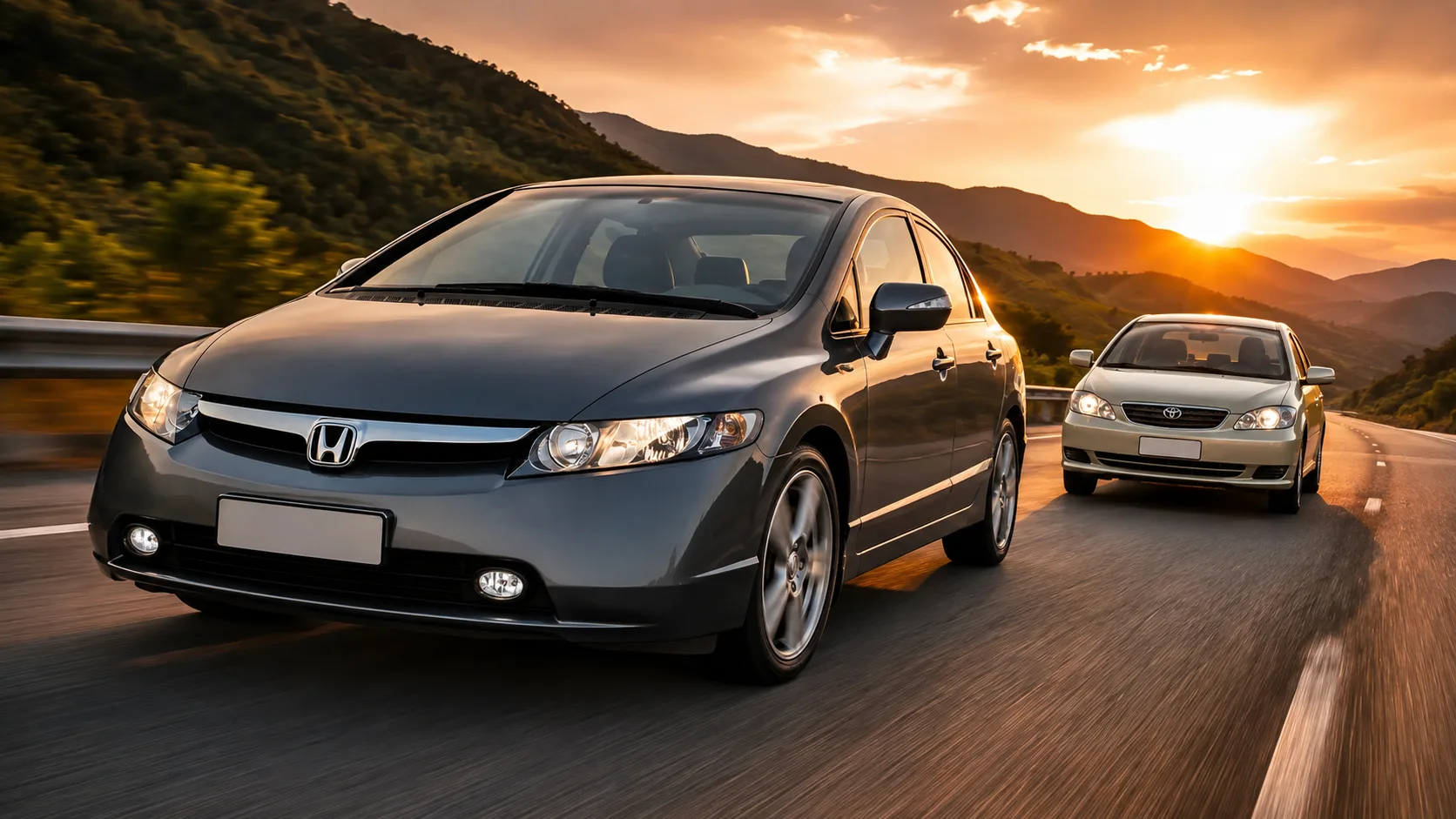 Em 2007, Civic e Corolla brigavam pela liderança entre os sedans zero km; hoje, quase 20 anos depois, a disputa continua viva no mercado de usados.