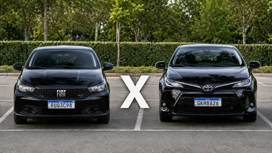 Fiat Argo 1.3 CVT 2023 ou Toyota Yaris 1.5 CVT 2023: qual automático usado vale mais a pena?
