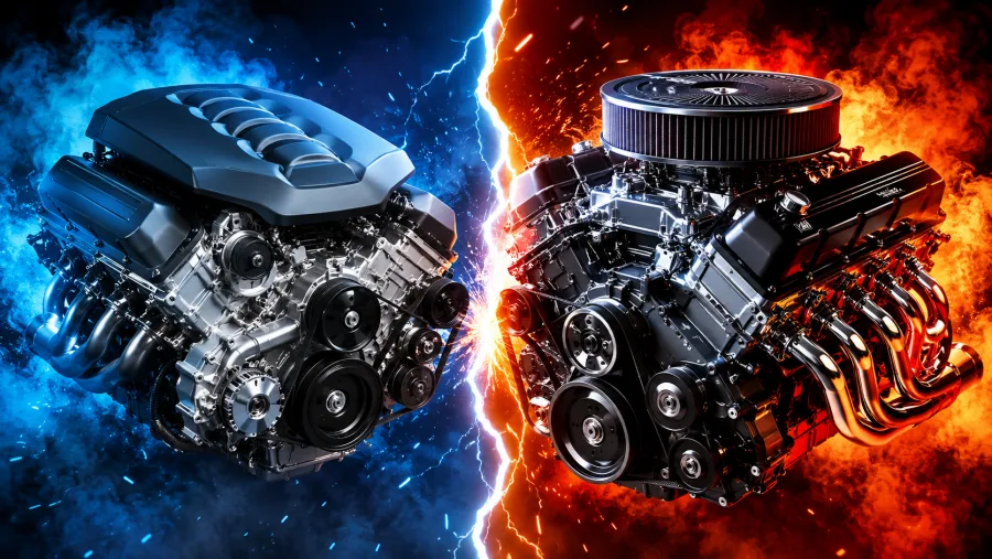 Qual motor é melhor, V6 ou V8? Comparação mostra onde cada arquitetura leva vantagem e por que potência máxima sozinha não decide qual motor é superior