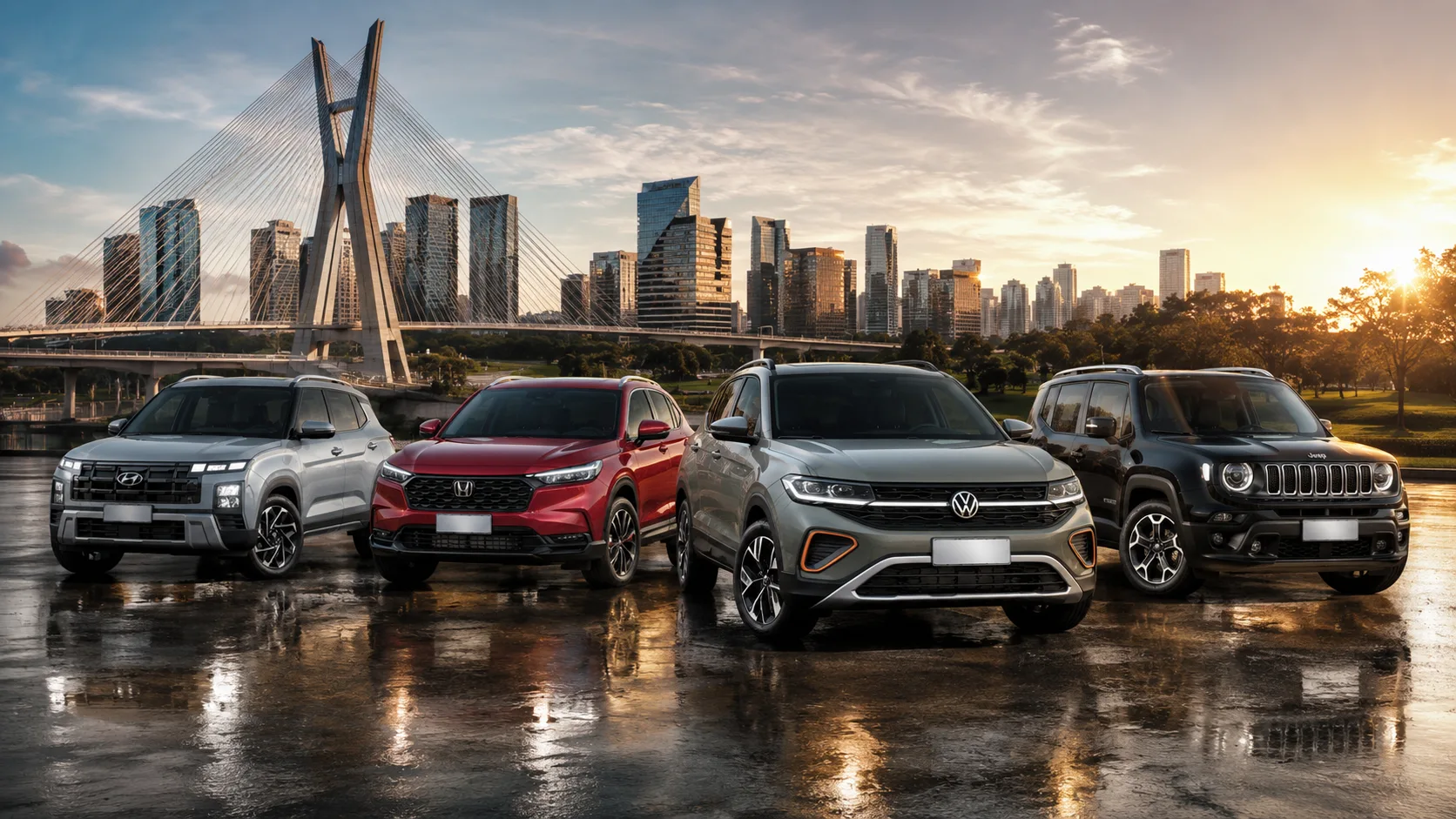 HR-V Touring, T-Cross Highline, Creta Ultimate e Renegade Sahara estão na faixa dos SUVs compactos mais caros, com versões topo de linha próximas dos R$ 200 mil.