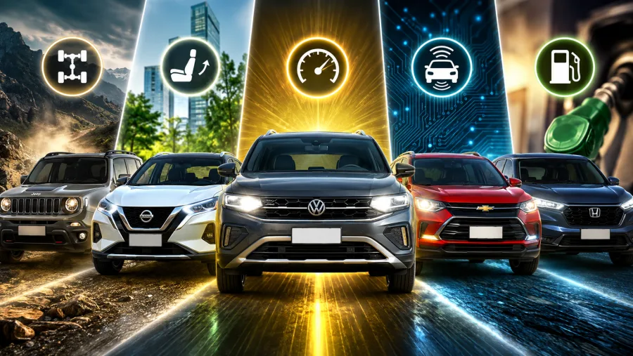 Guia de SUVs usados: 5 excelentes opções de T-Cross, Kicks, HR-V, Renegade e Tracker a partir de R$ 68.900