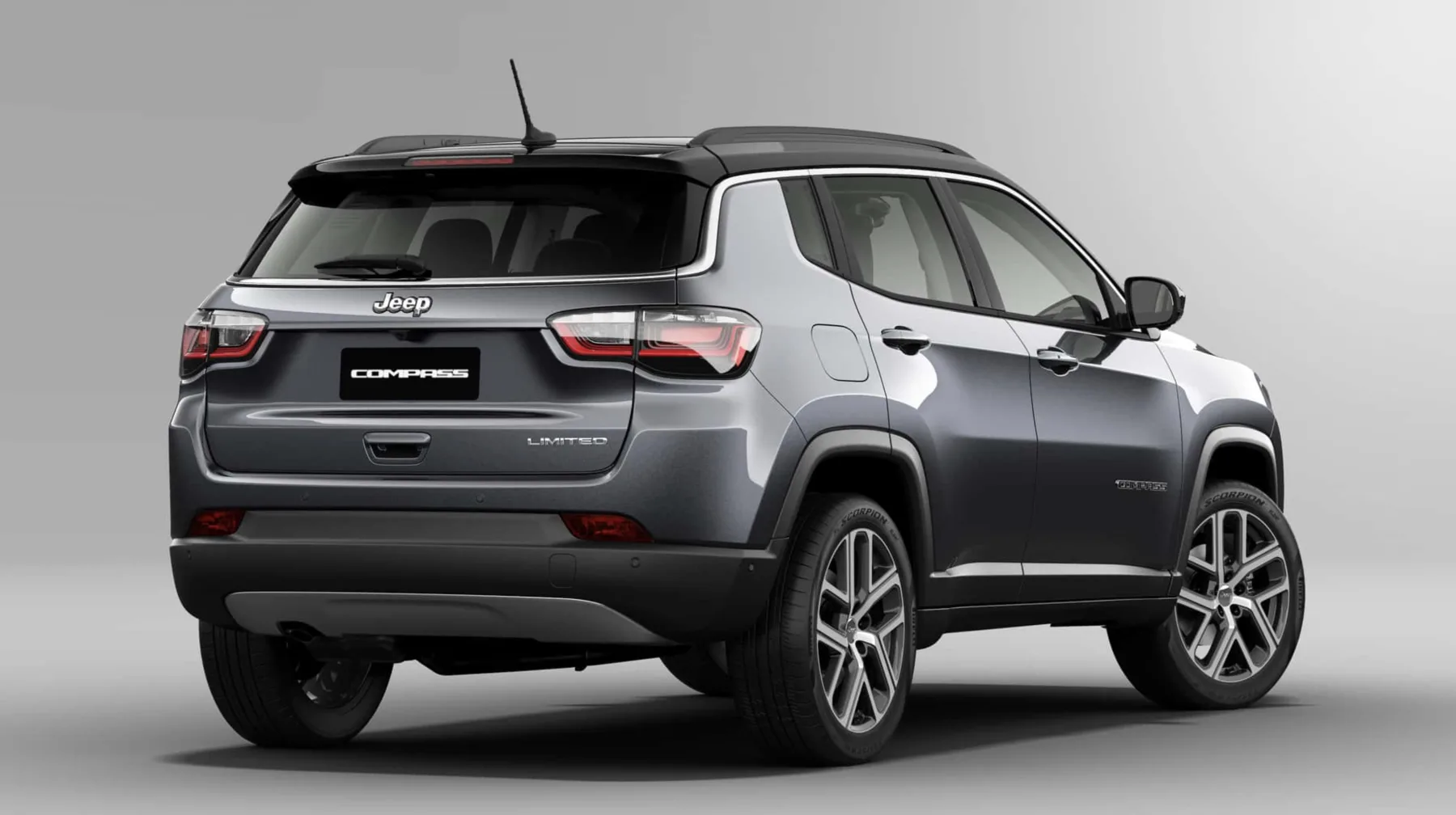 O Jeep Compass Limited 2.0 Turbodiesel 2025 entrega 170 cv, 35,7 kgfm e tração 4x4, combinação que favorece viagens longas sem transformar o SUV em um esportivo.